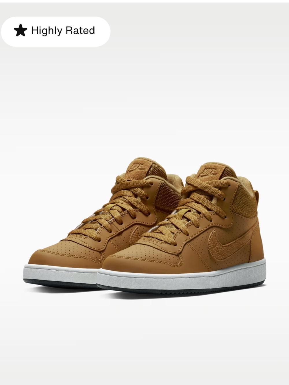 Nike Men’s Mid-Top Sneakers in Wheat/Tan